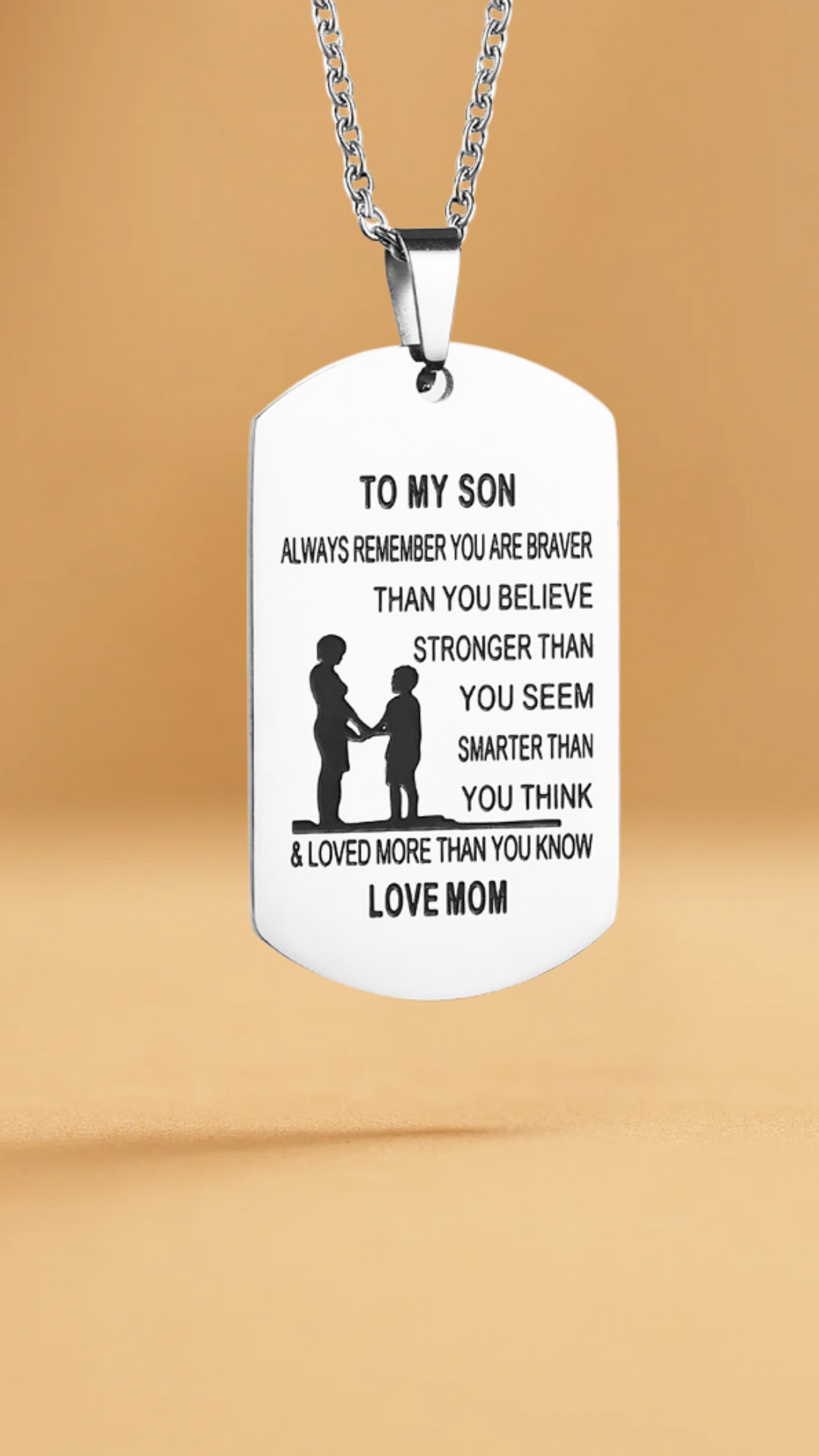 Custom Son Pendant Necklace