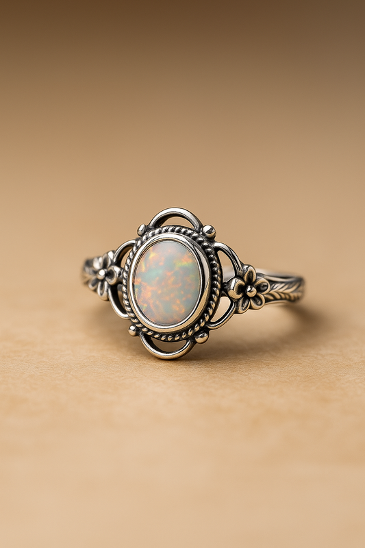 Moonstone Resin Fashion Ring