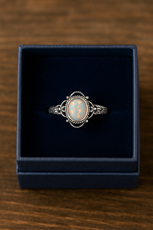 Moonstone Resin Fashion Ring