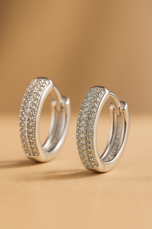 Vintage Zircon Stud Earrings