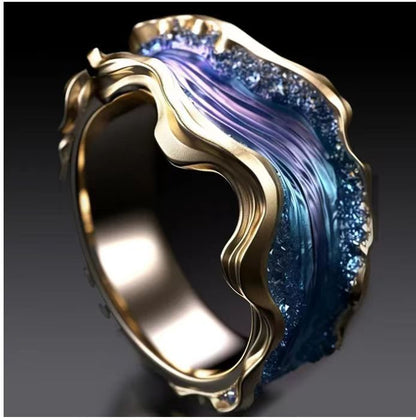 Resin Diamond Adjustable Ring